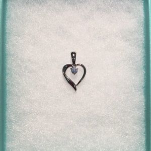 Aquamarine Heart Pendant March Birthstone ♓️ ♈️